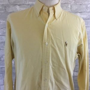 Polo by Ralph Lauren Yellow Mens Size 15 1/2 32